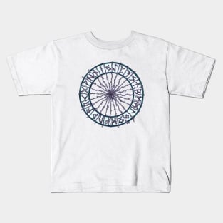 Elder Futhark Rune Wheel Kids T-Shirt